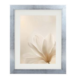 Antique Silver Solid Wood Picture Frame With Mount From Our Beautiful Lustre Range