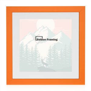 Orange Solid Wood Picture Frame With Mount From Our Beautiful Rainbow Range