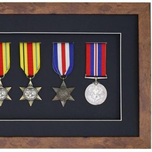 3D Deep Box Medal Frame For Six Medals, War, Military and Small Sports Medals