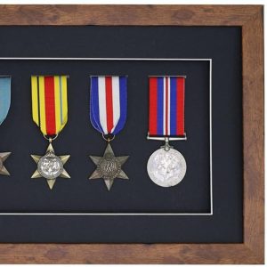 3D Deep Box Medal Frame For Seven Medals, War, Military and Small Sports Medals