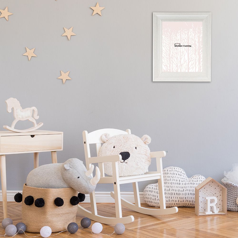 Stylish scandinavian newborn baby room with wooden toys, teddy b