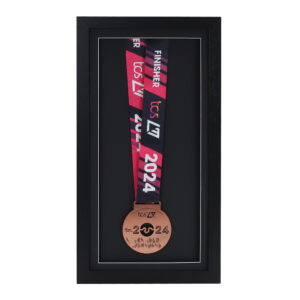Black Medal display Frame, Perfect for Runners, Swimmers, Cyclists, Athletes and Marathon Medals