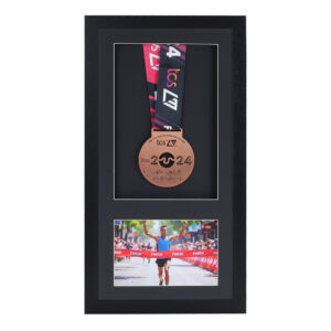 Black Medal display Frame, Perfect for Runners, Swimmers, Cyclists, Athletes and Marathon Medals