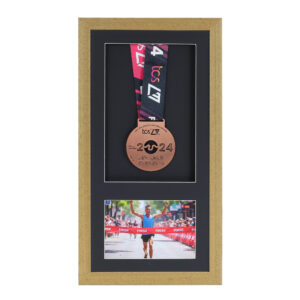 Oak Medal display Frame, Perfect for Runners, Swimmers, Cyclists, Athletes and Marathon Medals