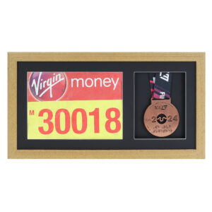 Oak Medal display Frame, Perfect for Runners, Swimmers, Cyclists, Athletes and Marathon Medals