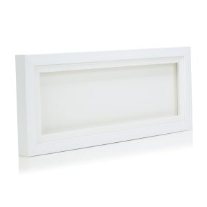 14x6" White Solid Wood 3D Deep Box Picture Frame Display Memory Box With Mount For Medals Memorabilia Flowers etc
