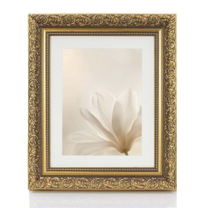 Gold Picture Frame With Mount From Our Intricate Dahlia Range