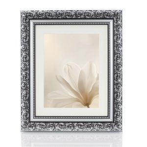 Silver Picture Frame With Mount From Our Intricate Dahlia Range