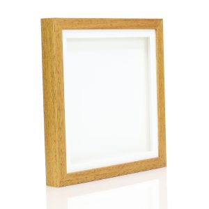 12x12" Light Solid Wood 3D Deep Box Picture Frame Display Memory Box With Mount For Medals Memorabilia Flowers etc