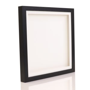 8x8" Black Solid Wood 3D Deep Box Picture Frame Display Memory Box With Mount For Medals Memorabilia Flowers etc