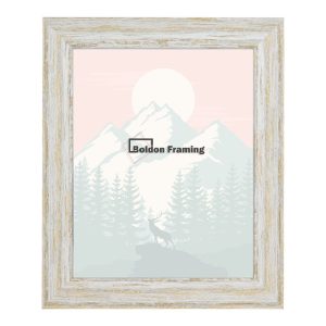 Rustic Distressed White Frame From Our Sunbaked Range - A4