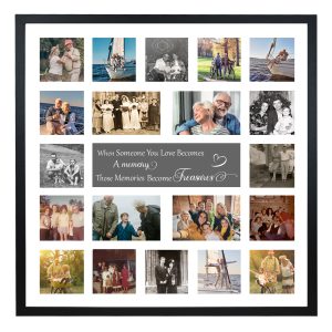 20 Aperture with memorium quote Multi Aperture Collage Frame From Our Rainbow Range