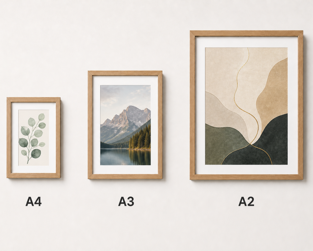 Frame Sizes Explained: A4 vs A3 vs A2
