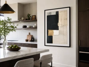 Picture frames for kitchen wall