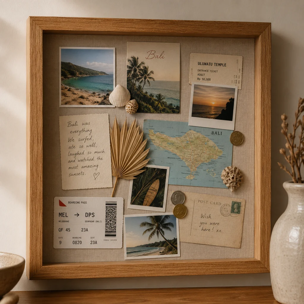 How to Frame Holiday Souvenirs